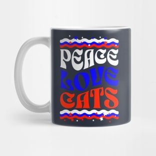 Peace Love Cats Mug